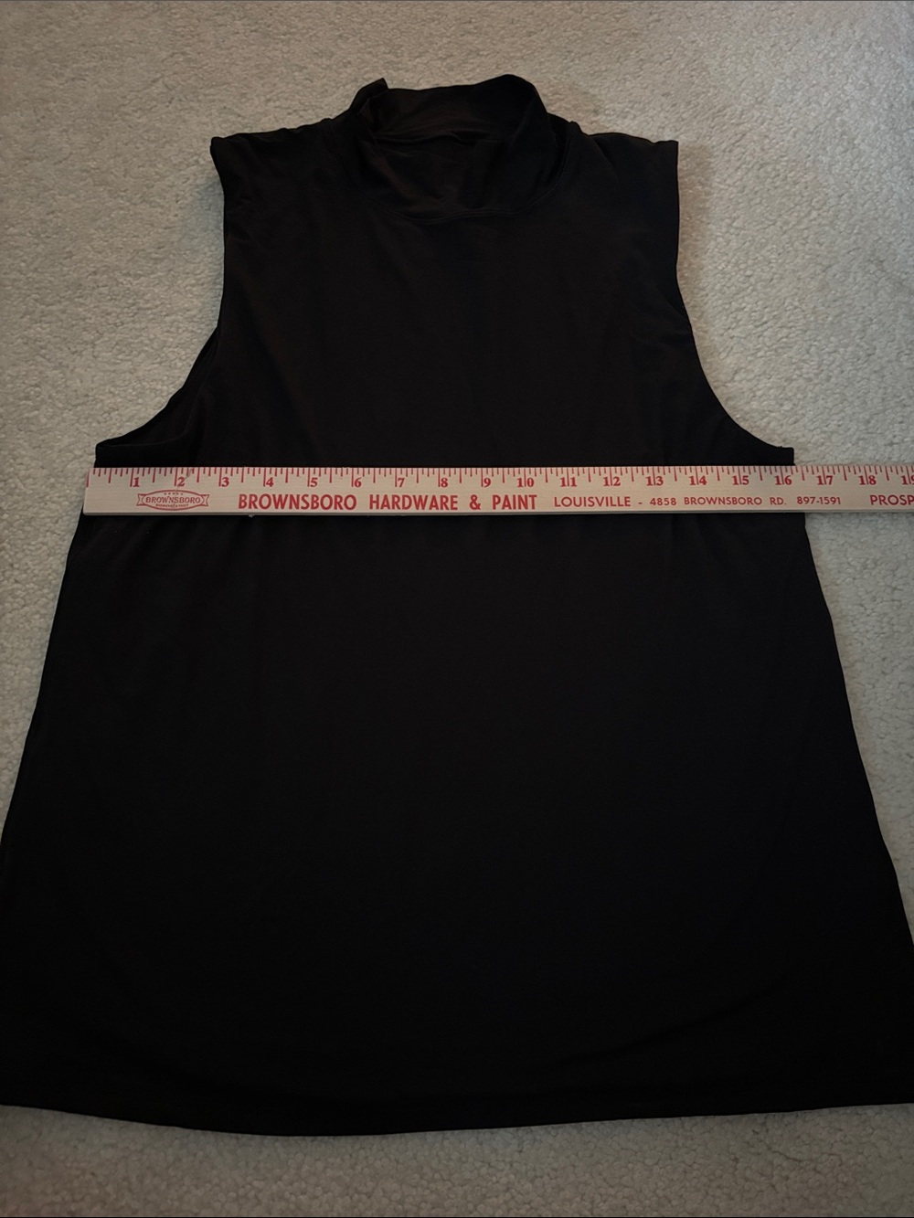 White House Black Market Black Mock Neck Sleeveless Tank